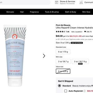 First Aid Beauty Ultra Repair Cream Intense Hydration